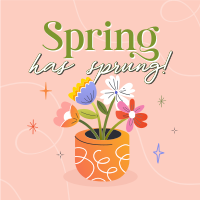 Spring Flower Pot Instagram Post Image Preview