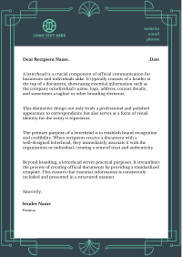 Elegant Deco Letterhead