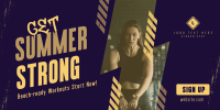 Summer Fitness Workout Twitter Post