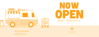 Food Truck Opening Facebook Cover Image Preview