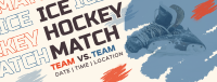 Ice Hockey Versus Match Facebook Cover Image Preview