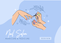 Beautiful Nail Salon Postcard
