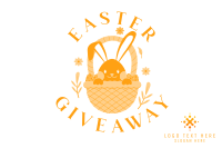 Easter Bunny Giveaway Postcard Design