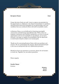 Corporate Letterhead example 2