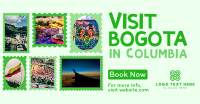 Travel to Colombia Postage Stamps Facebook Ad