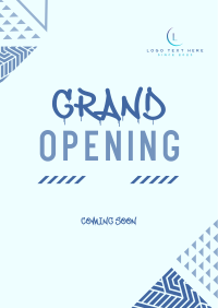 Street Grand Opening Poster