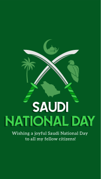 Saudi Day Symbols Facebook Story