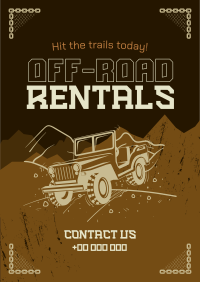 Rustic Off-road Rentals Poster