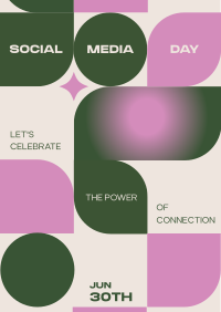 Social Media Day Modern Poster