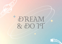 Dream It Postcard Image Preview