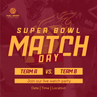 Superbowl Match Day Instagram Post Image Preview