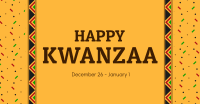 Kwanzaa Pattern Facebook Ad