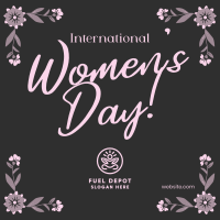 Women's Day Floral Corners Instagram Post Image Preview