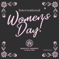 Women's Day Floral Corners Instagram Post