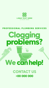 Clogging Plumbing Maintenance Instagram Reel Image Preview