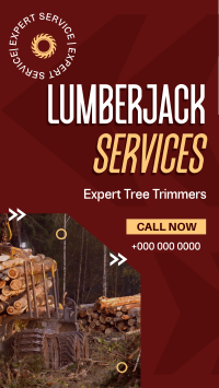 Expert Lumberjack Services Instagram Story