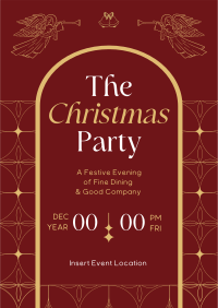 Christmas Dinner Party Poster