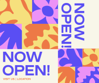 Floral Pattern Now Open Facebook Post