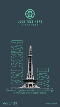 Pakistan Day Tower Instagram Story