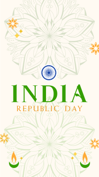 Decorative India Day Facebook Story