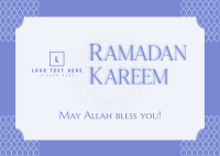 Happy Ramadan Kareem Postcard