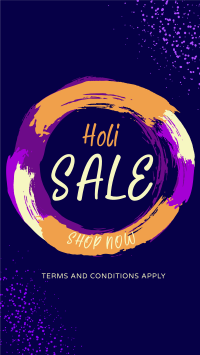 Holi Powder Explosion Sale Instagram Story