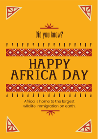 Decorative Africa Day Flyer