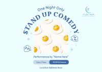 One Night Comedy Show Postcard