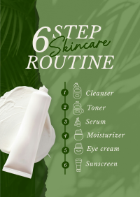 6-Step Skincare Routine Flyer