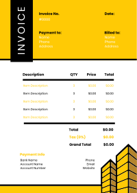 Engineering Invoice example 2