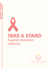 Take A Stand Against Violence Poster