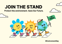 Environment Day Parade Postcard Design