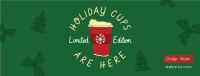 Christmas Cups Facebook Cover Image Preview