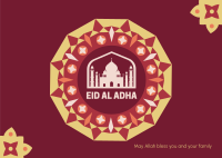 Eid Al Adha Frame Postcard