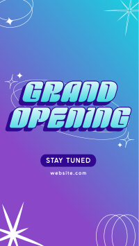 Y2K Grand Opening Instagram Story