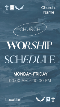 Church Worship Schedule Instagram Story Design