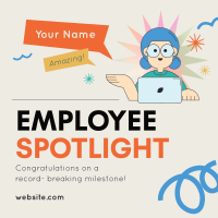 Employee Milestone Spotlight Linkedin Post