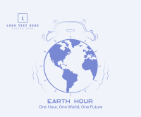 Alarm Clock Earth Facebook Post Design