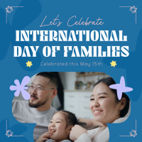 Modern International Day of Families Linkedin Post