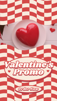 Retro Valentines Promo Facebook Story