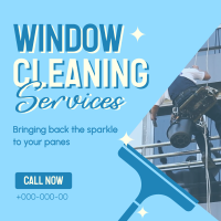 Sparkling Window Cleaning Instagram Post Design