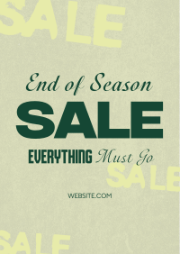 Simple Grunge Season Sale Poster