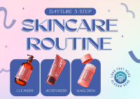 Daytime Skincare Routine Postcard