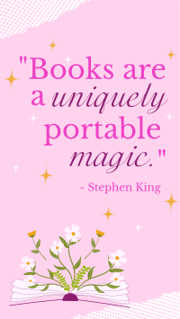 Book Magic Quote Instagram Reel Image Preview