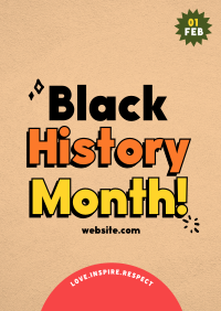 Funky Black History Flyer