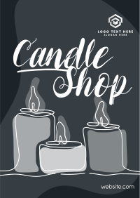 Line Candle Flyer