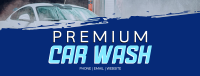 Premium Car Wash Facebook Cover Image Preview