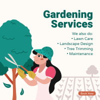 Outdoor Gardening Services Instagram Post