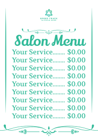 Salon Services Flyer