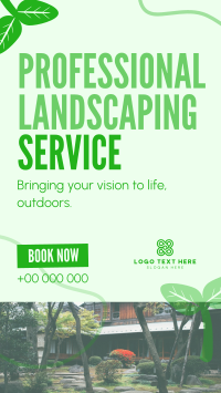 Organic Landscaping Service Instagram Story